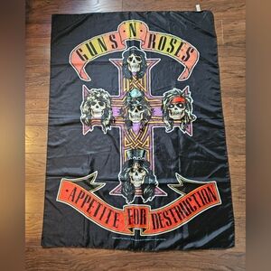 Guns N Roses Appetite For Destruction Flag Tapestry Wall Art Band Bravado 2009